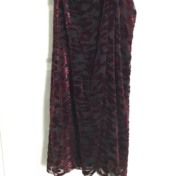 ZARA Velvet Silk Draped Long Dress Limited Edition - Picture 12 of 15